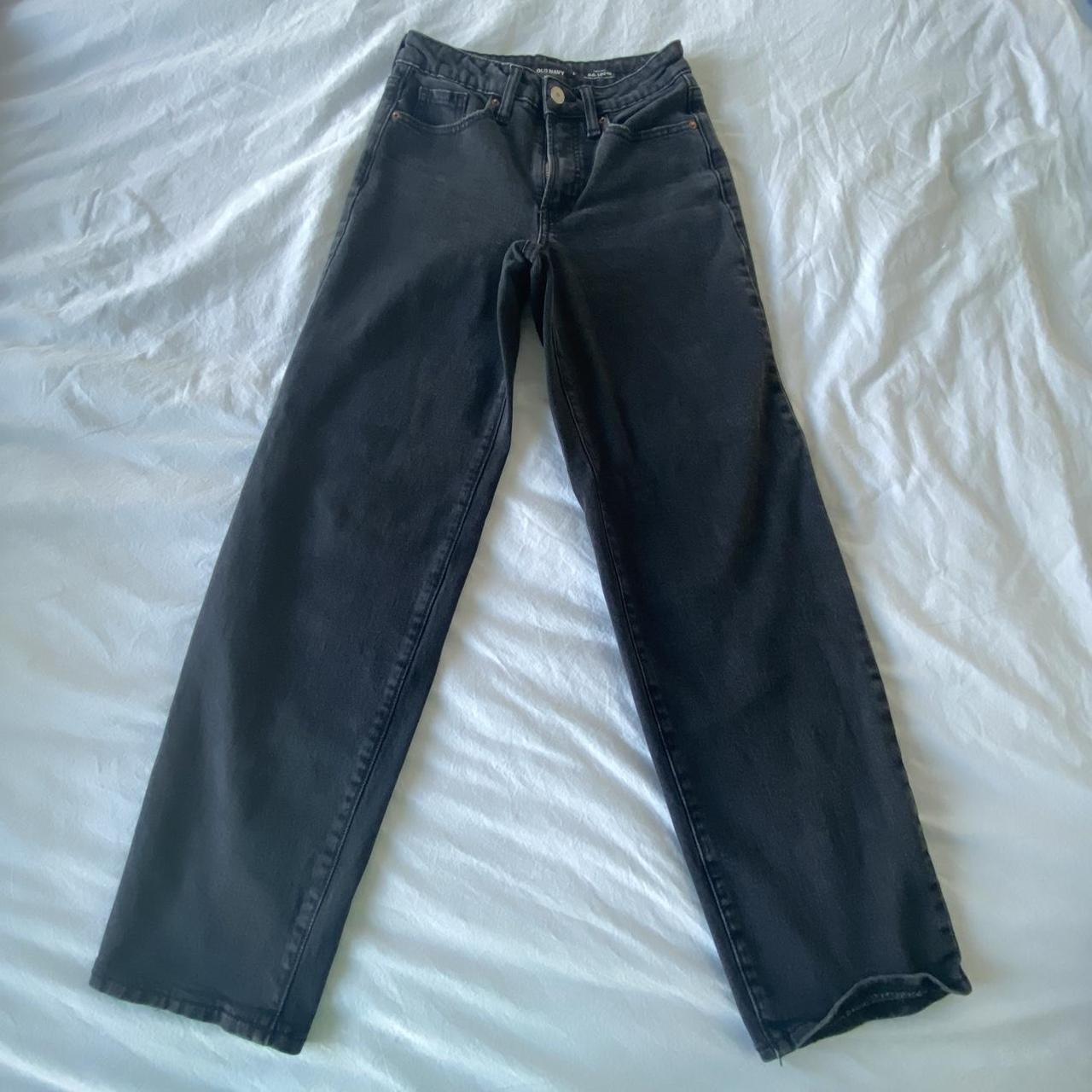 Straight leg black jeans - Depop