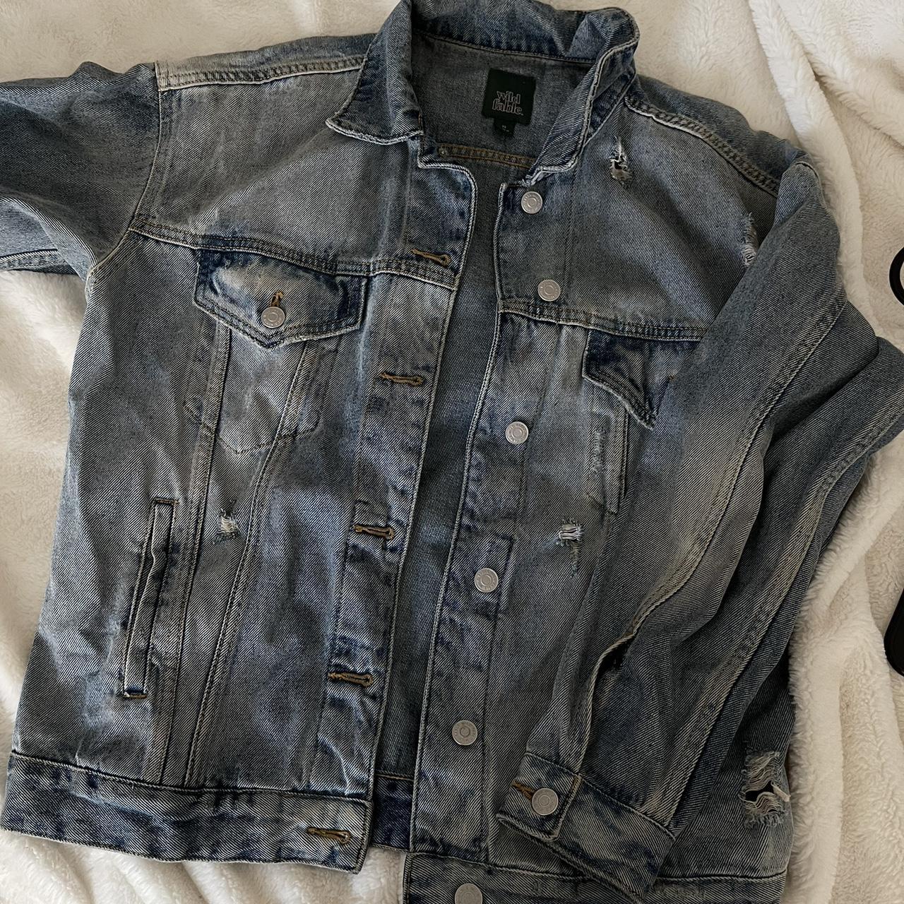 Cute oversized jean jacket - Depop