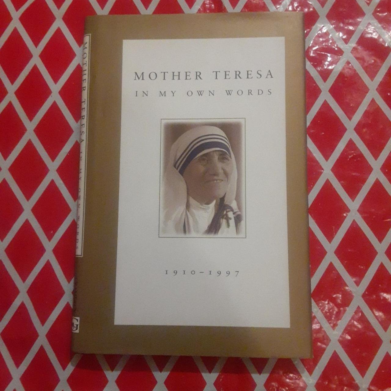 Mother Teresa In My Own Words hardcover book,