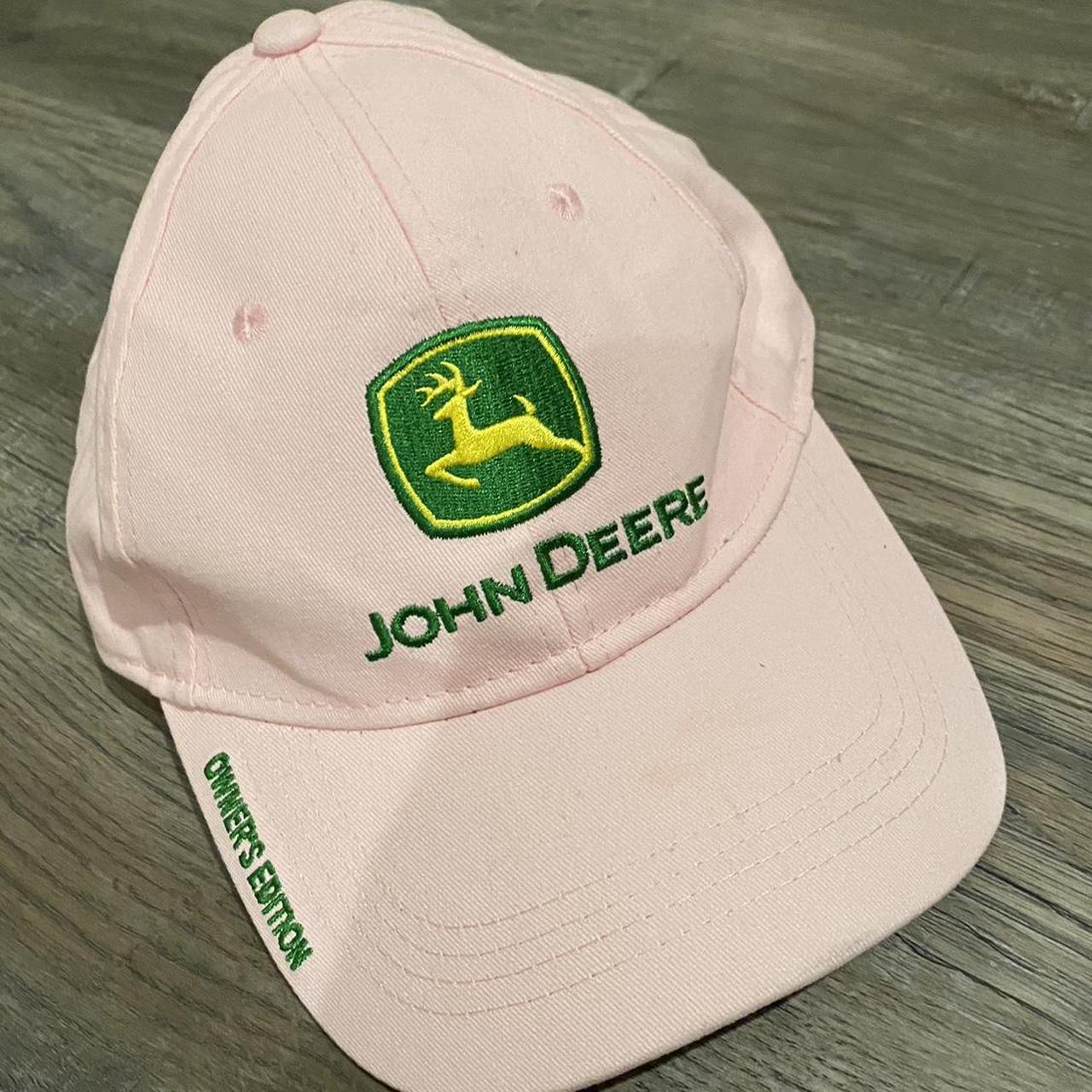 Pink John Deere hat One size fits all, has... - Depop