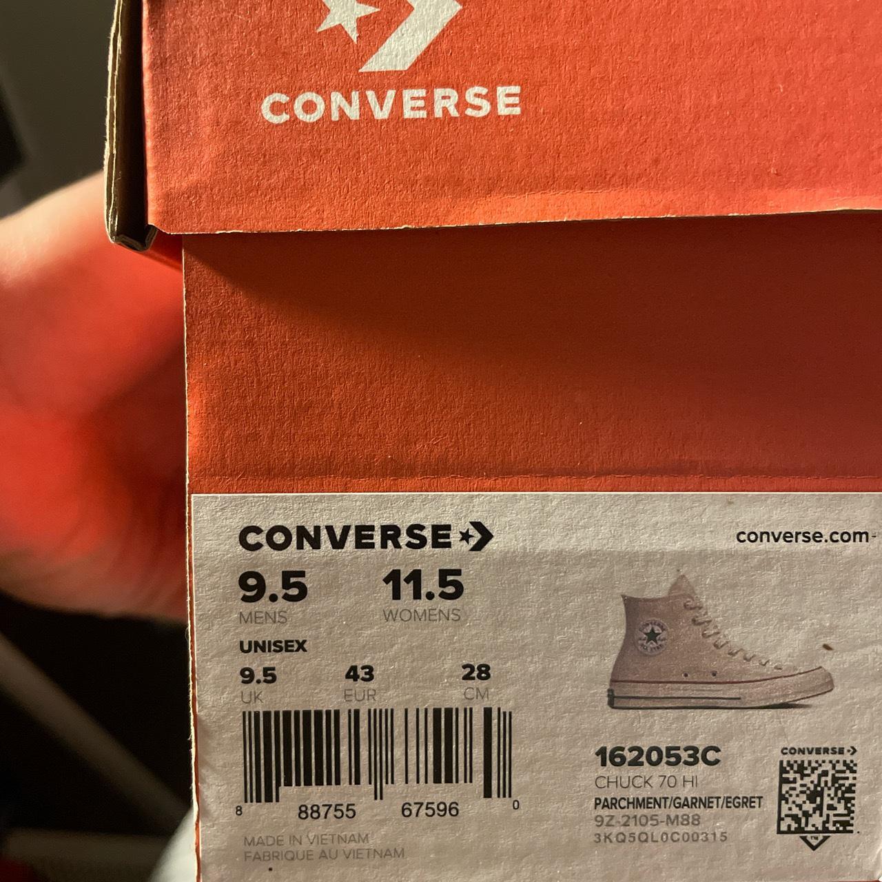 Converse High Top Slight ripping on toe box Depop