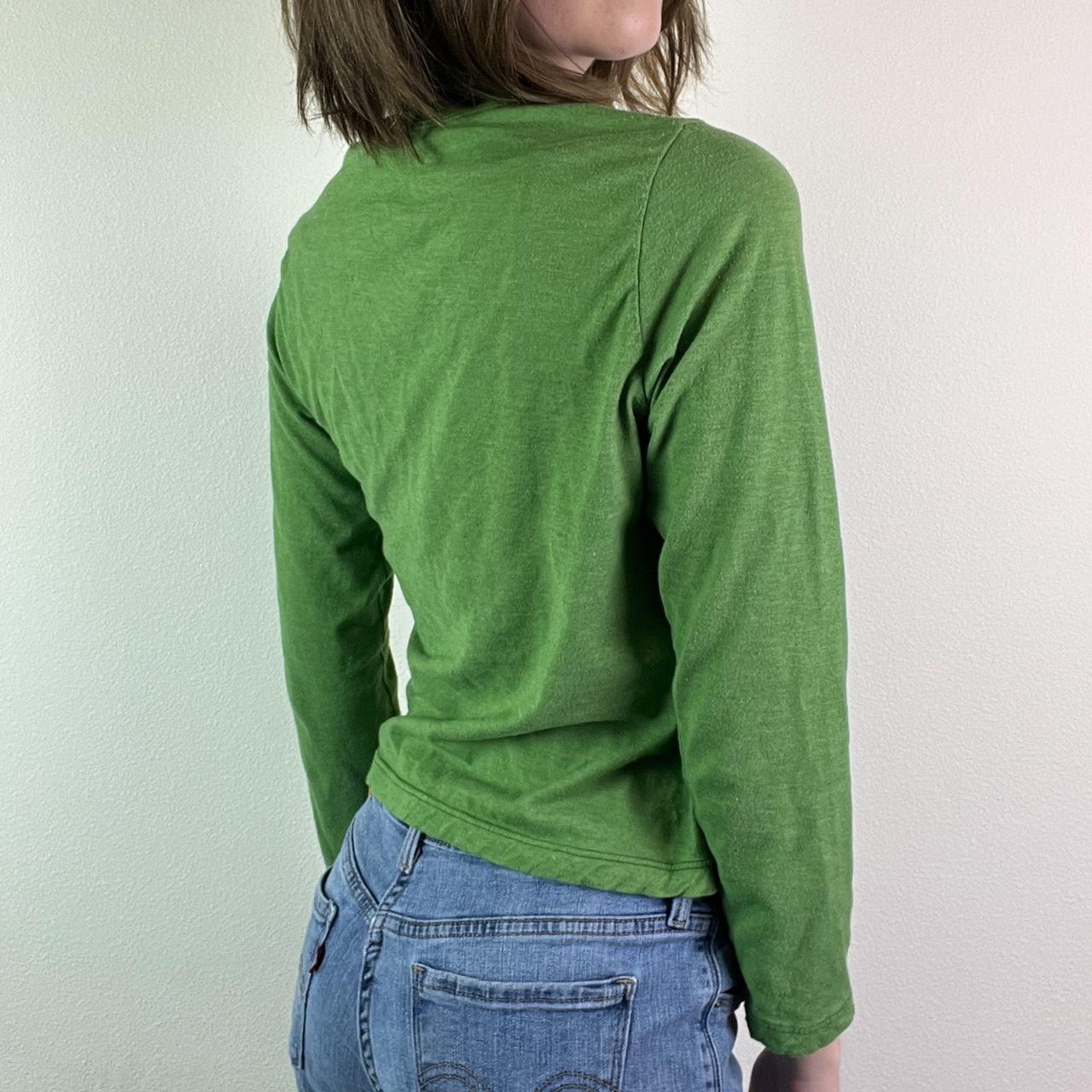 Women's Green and Orange Shirt | Depop