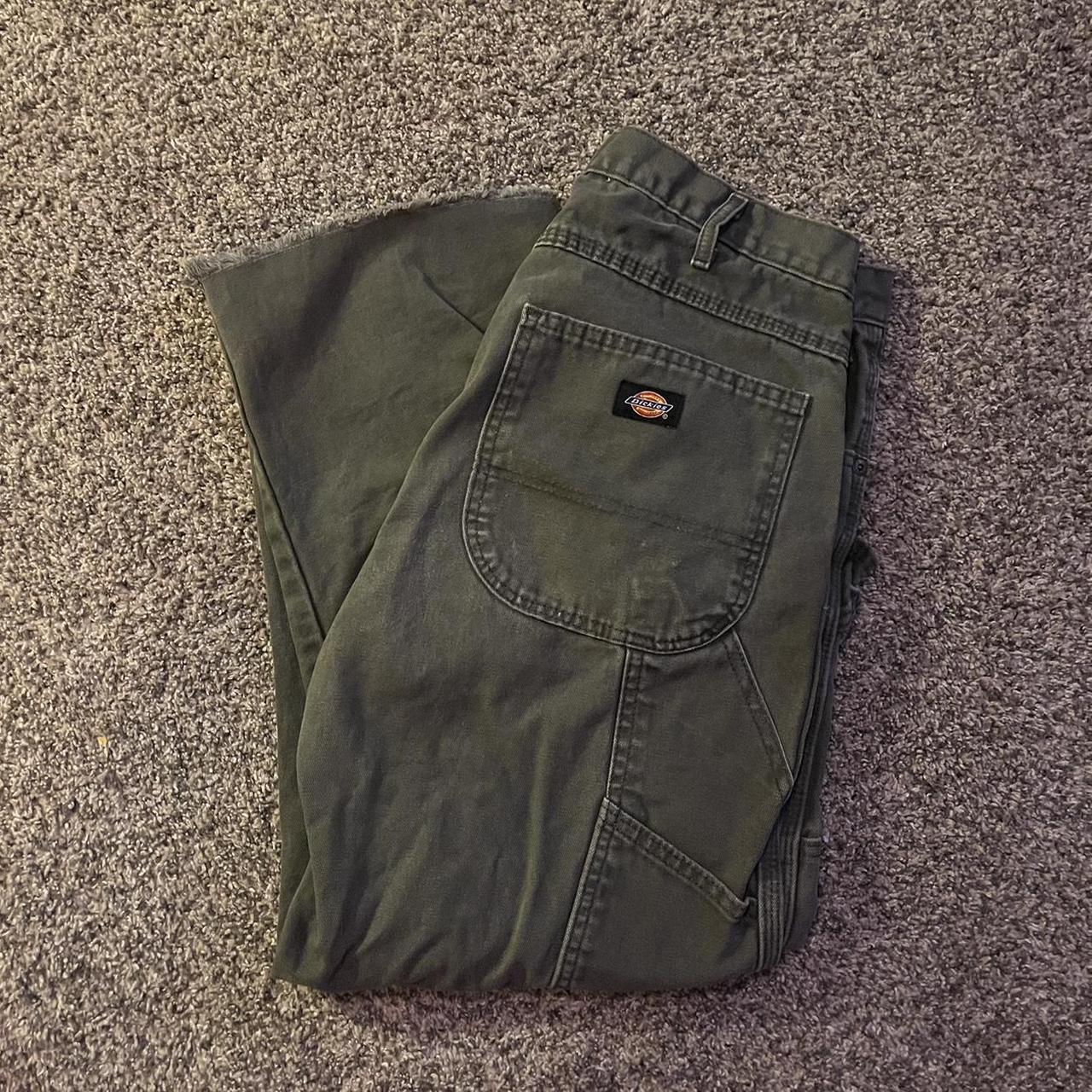 dickies • classic • vintage • olive green • cargo... - Depop