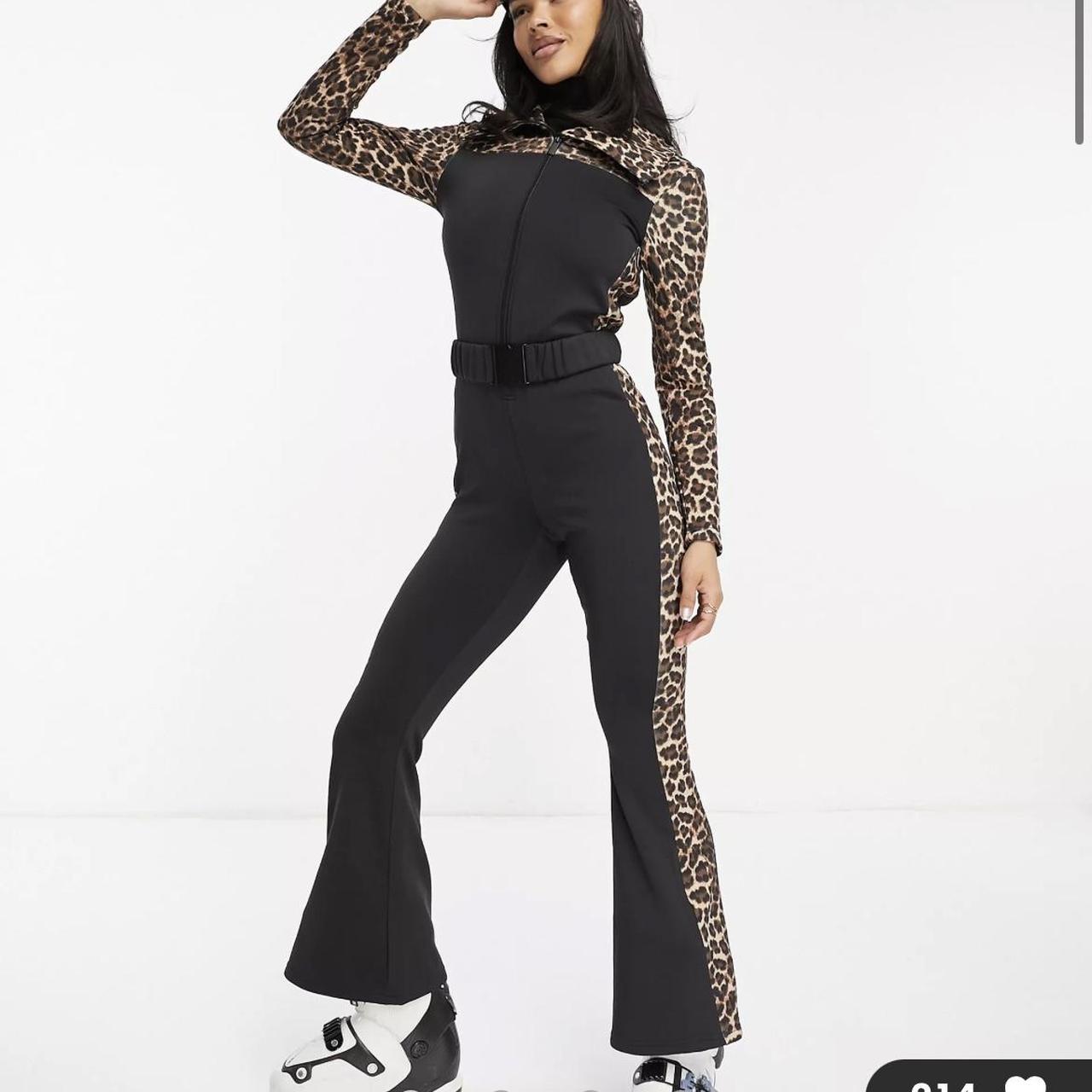 Threadbare ski belted jumpsuit with leopard print -... - Depop