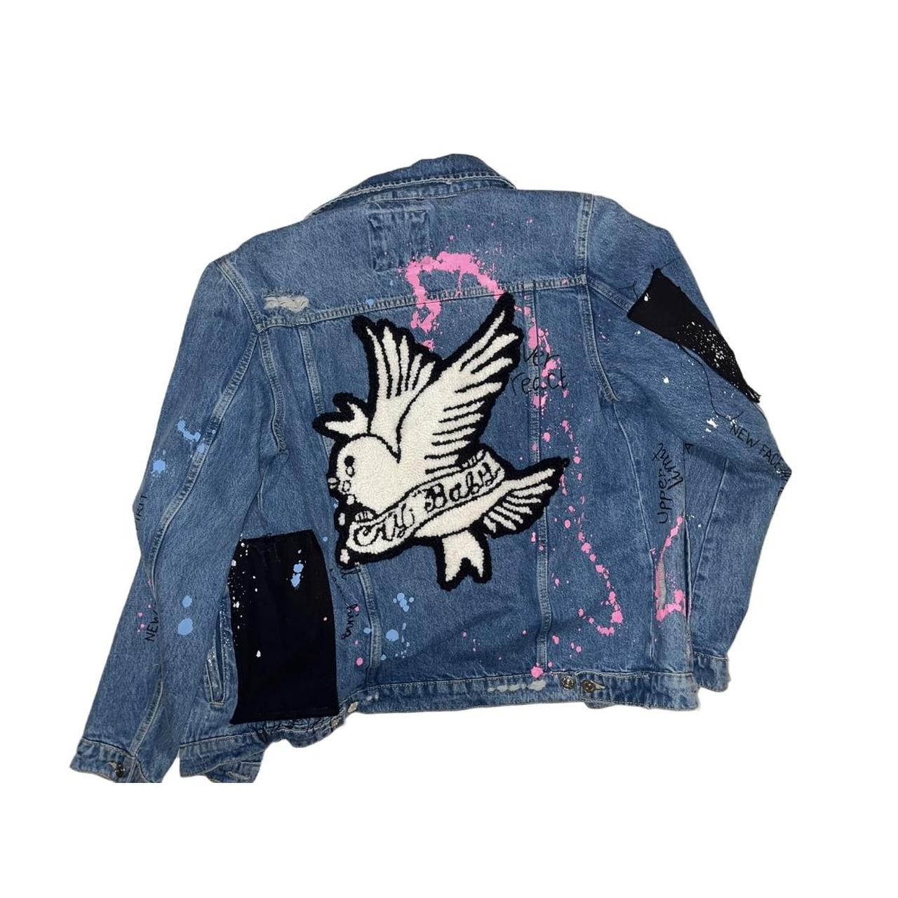 Lil Peep Custom Made Denim Jacket Brand: Zara... - Depop