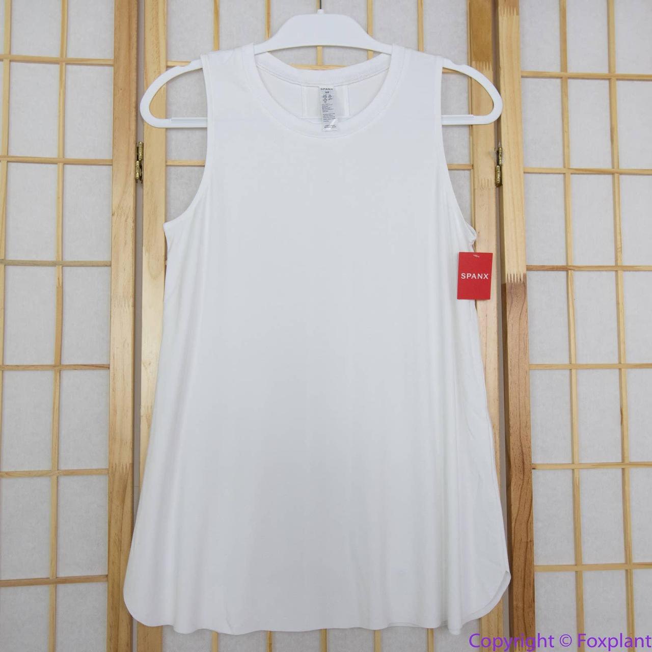 NEW Spanx Perfect Length Muscle Tank White, S The - Depop