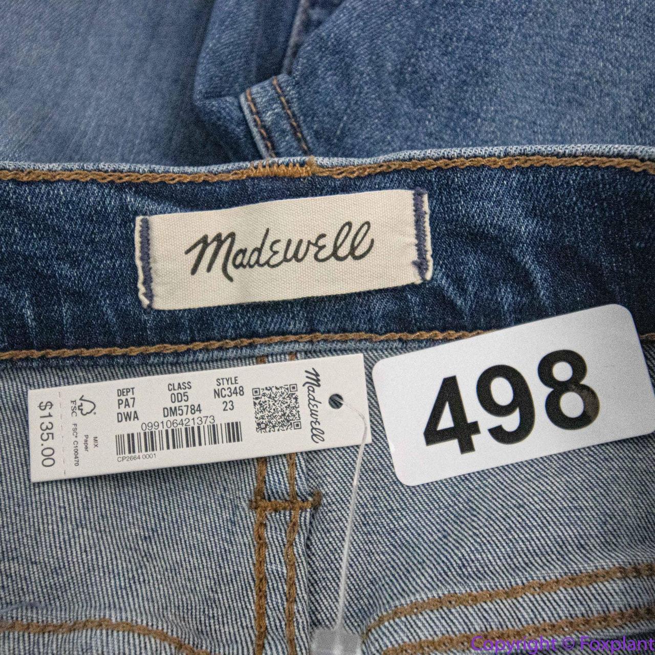 NEW Madewell Stovepipe authentic Jeans in Dearham Wash, 25, NC348