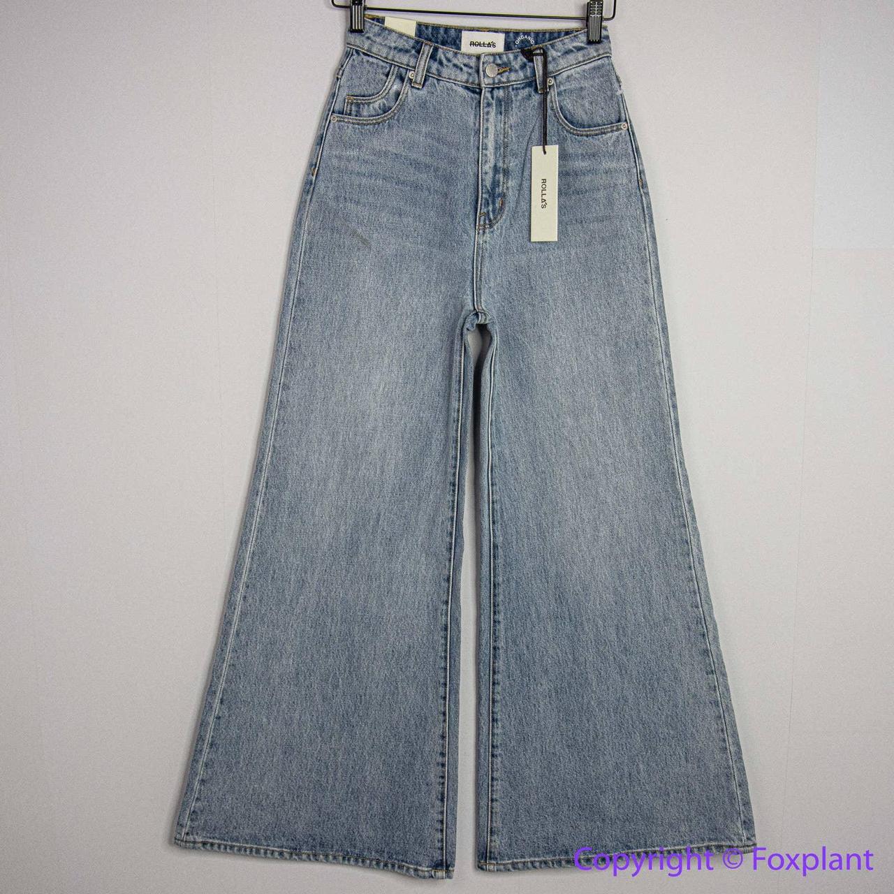 NEW ROLLA'S ELLE SUPER FLARE jeans IN AMY ORGANIC,... - Depop