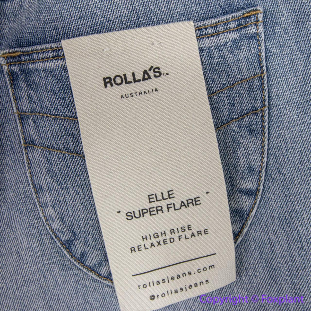 NEW ROLLA'S ELLE SUPER FLARE jeans IN AMY ORGANIC, - Depop