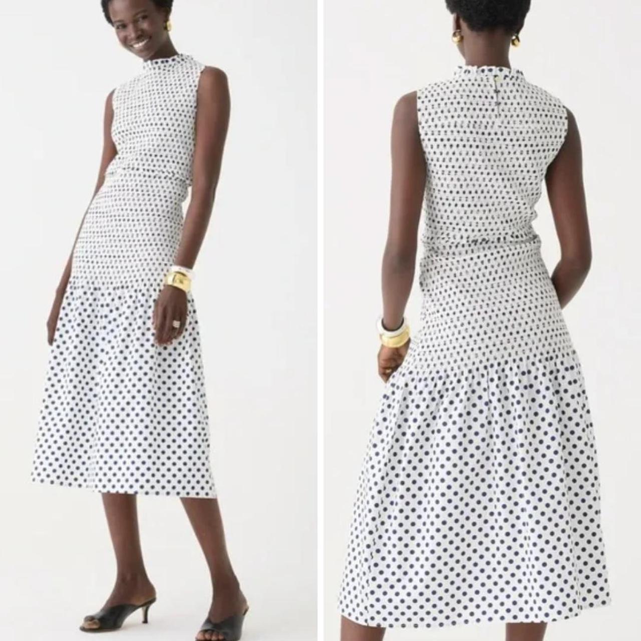 J crew black and hotsell white dress