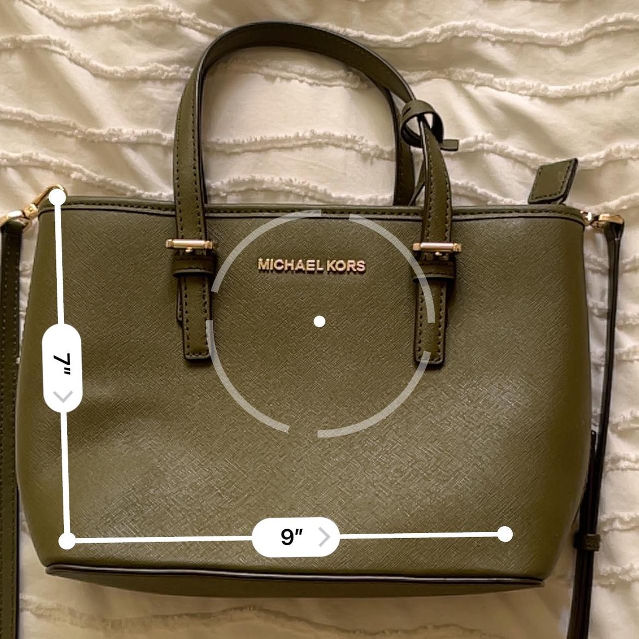 Michael kors Dark olive green Purse Measurements