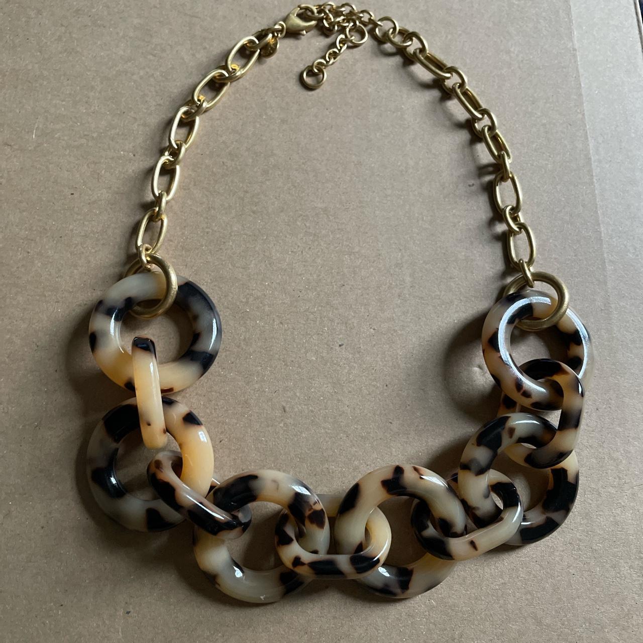 J crew factory deals tortoise necklace