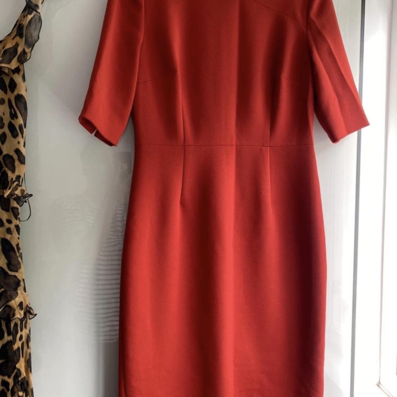 Orange Hobbs pencil dress uk12 #dresses