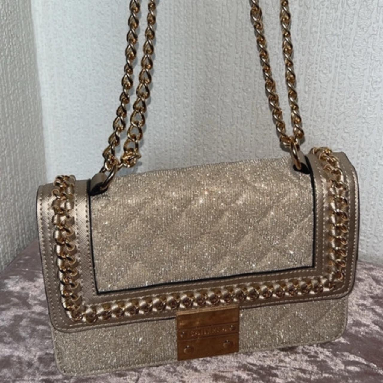 Gold Carvela handbag The Bailey Quilted