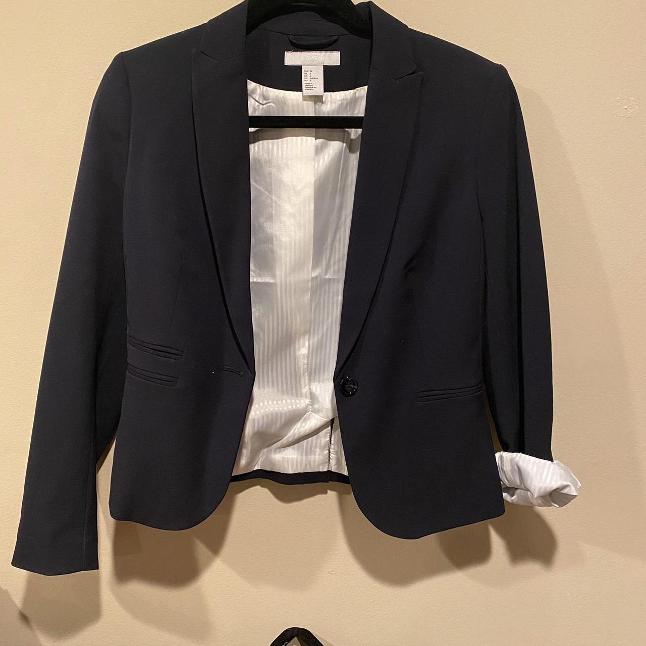 H and m outlet navy blazer