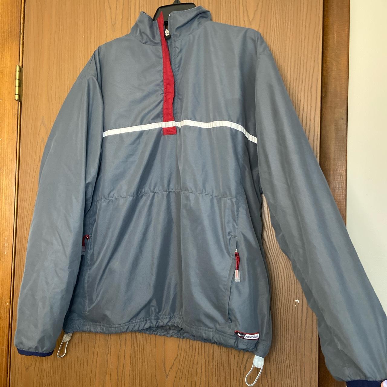 Reebok jacket shop vintage mens grey