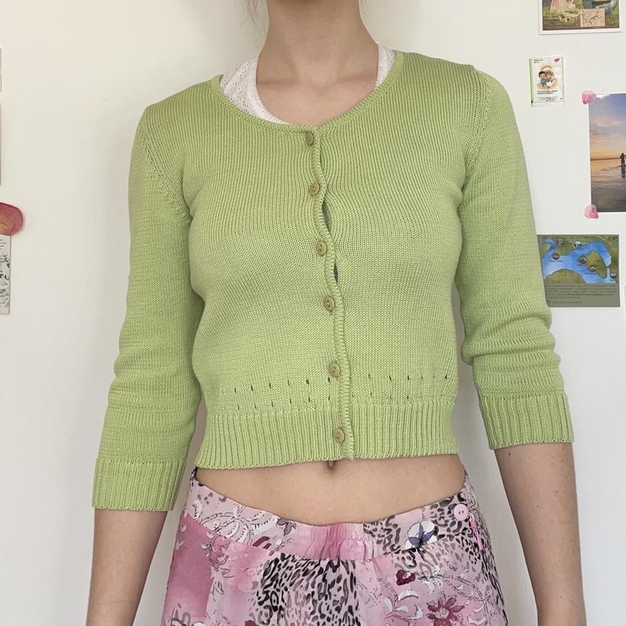 Women's Green Cardigan | Depop