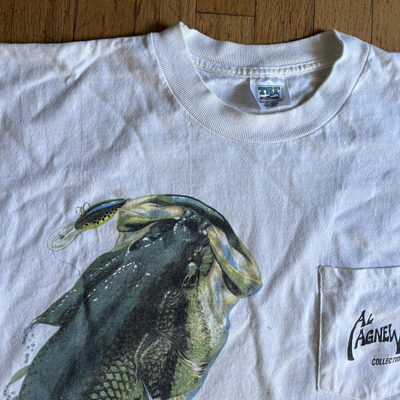 Al Agnew Fish Shirt, Tagged XL, Fits a little more