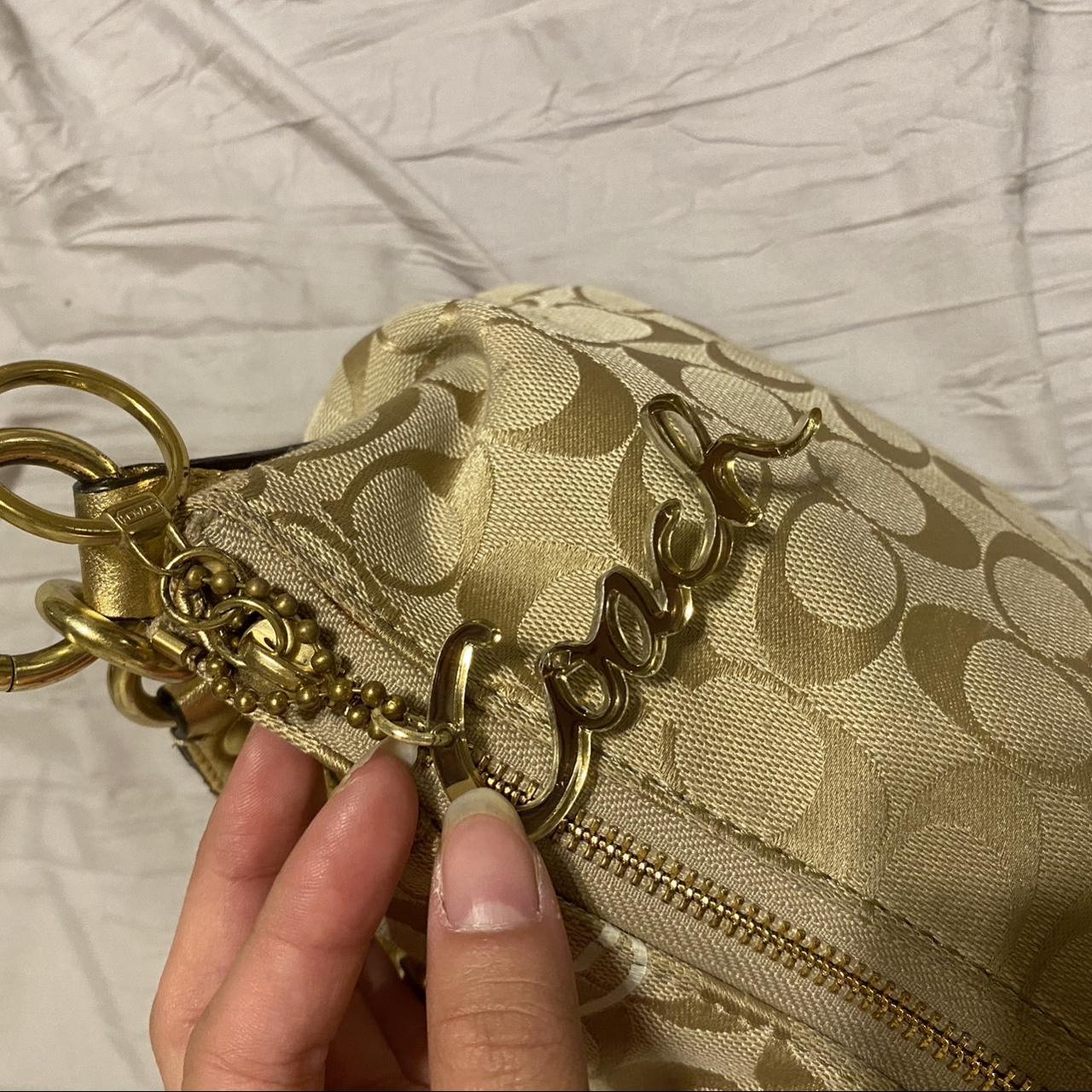 Vintage Coach purse✨ Adjustable strap Pink + silver - Depop