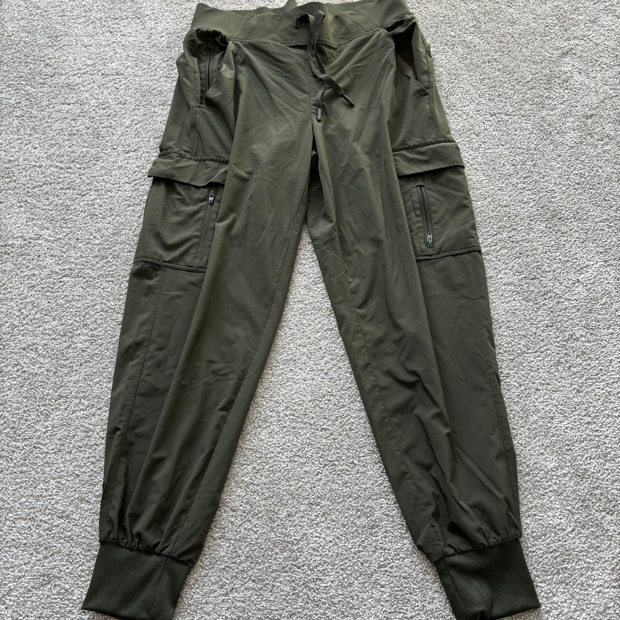 All in motion army green slicker pants Lots of... - Depop