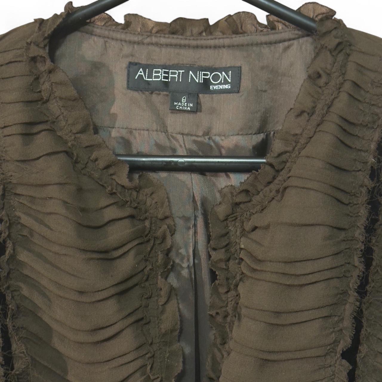 Albert Nipon Women's Jacket - Brown - S – Vintage… - image 3