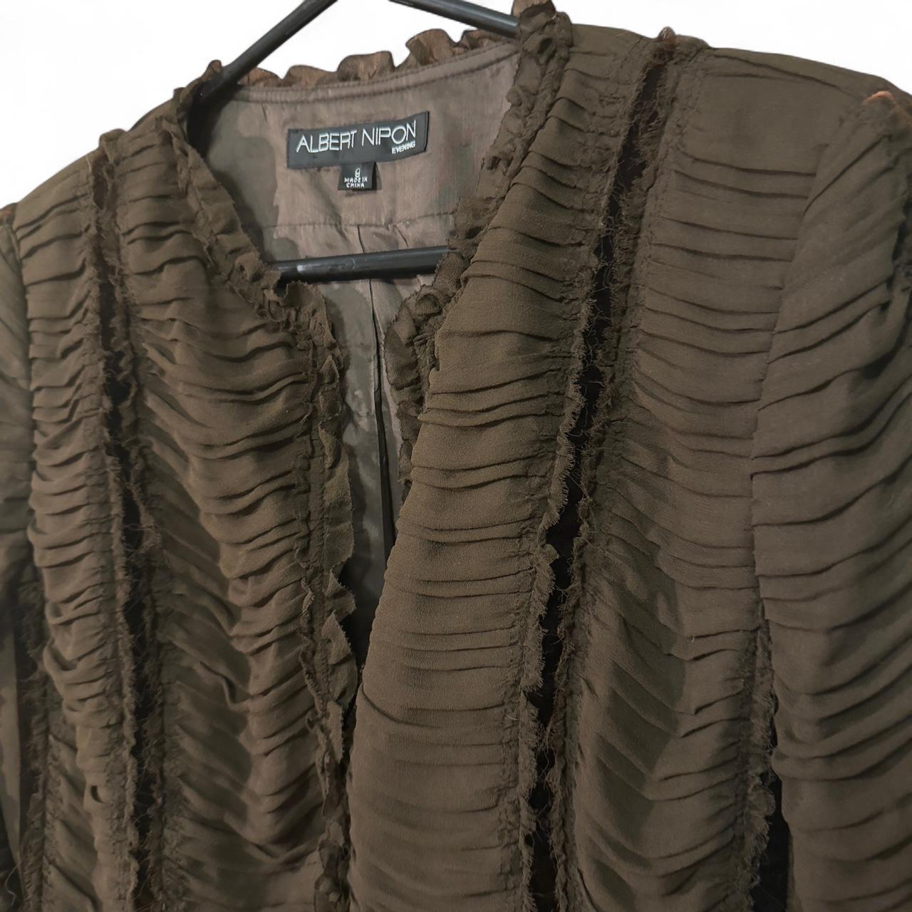 Albert Nipon Women's Jacket - Brown - S – Vintage… - image 2