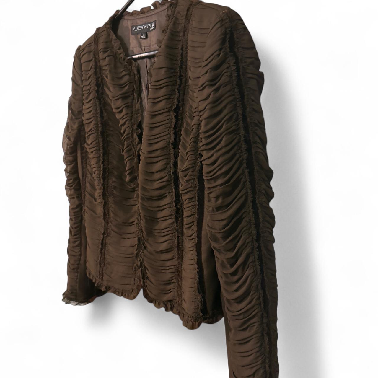 Albert Nipon Women's Jacket - Brown - S – Vintage… - image 6