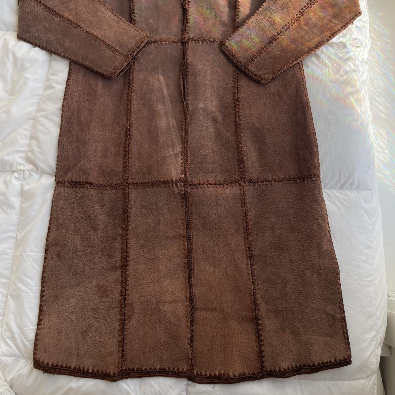 Women's Jacket - Brown - S – Boho brown patchwork… - image 2