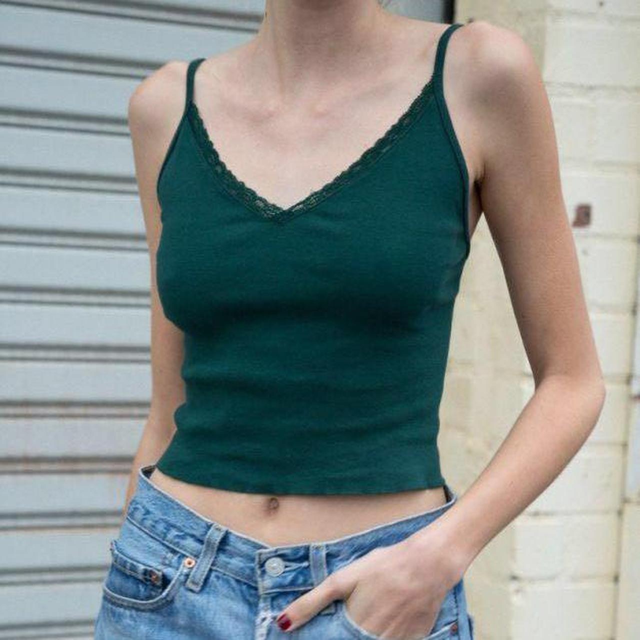 Brandy Melville Women's Green Vest Depop