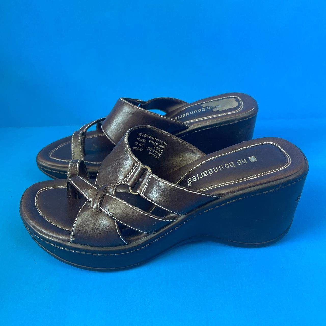 Vintage no boundaries chunky sandals 🤎🤍 Chocolate... Depop