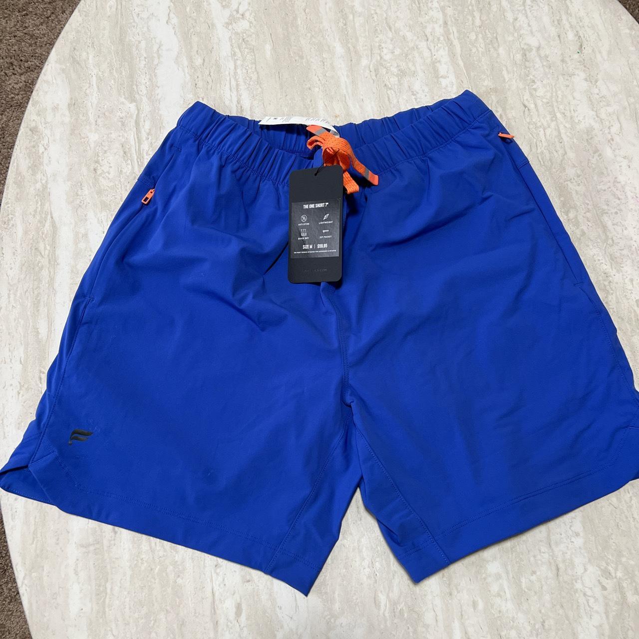 Fabletics shorts size M blue The one short 7”... - Depop