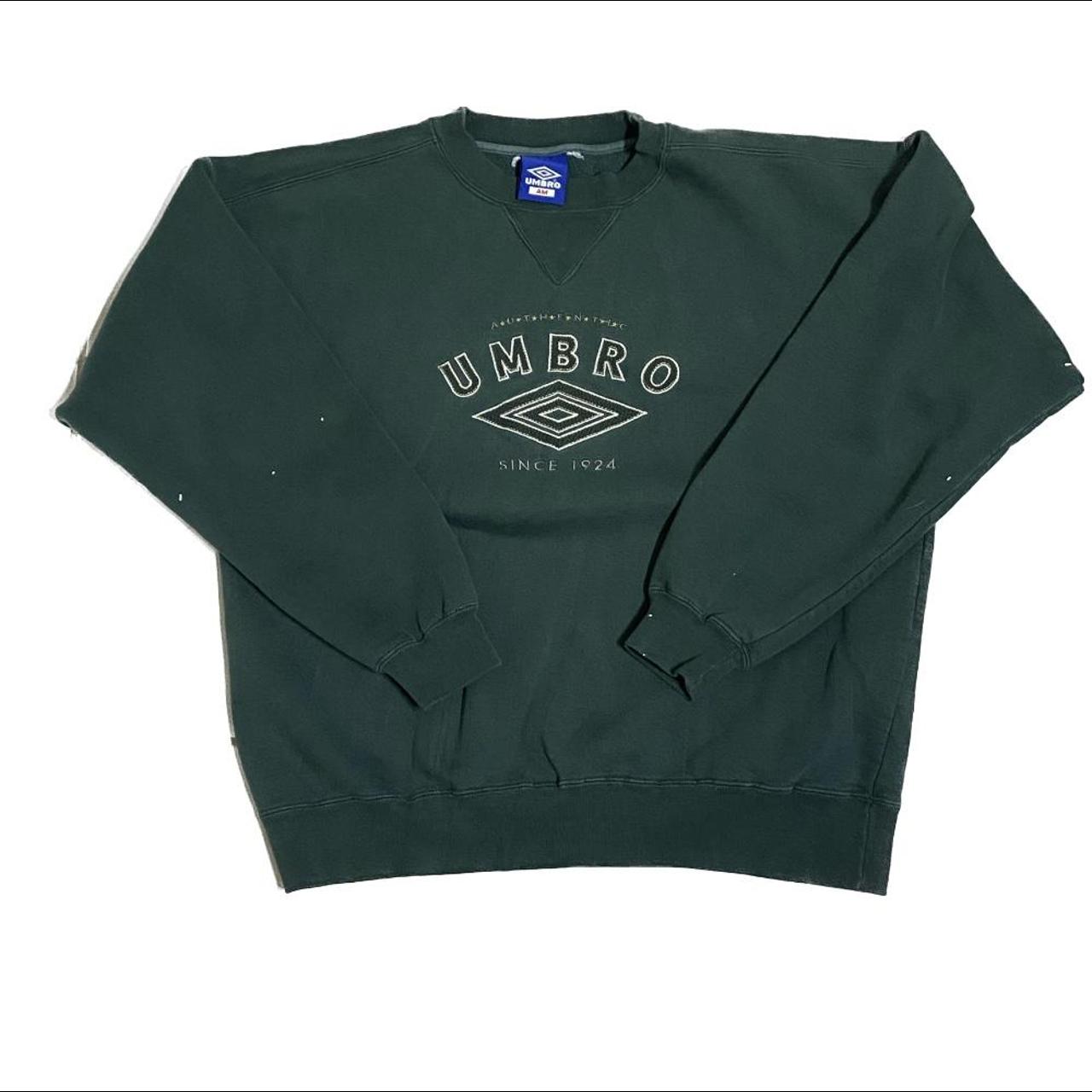 Umbro Men's Green Sweatshirt | Depop