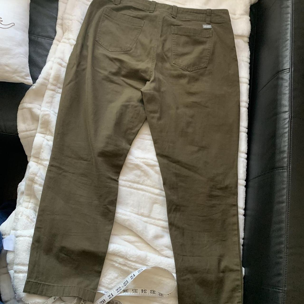 Eddie Bauer Cargo Pants! Army green pants in... - Depop