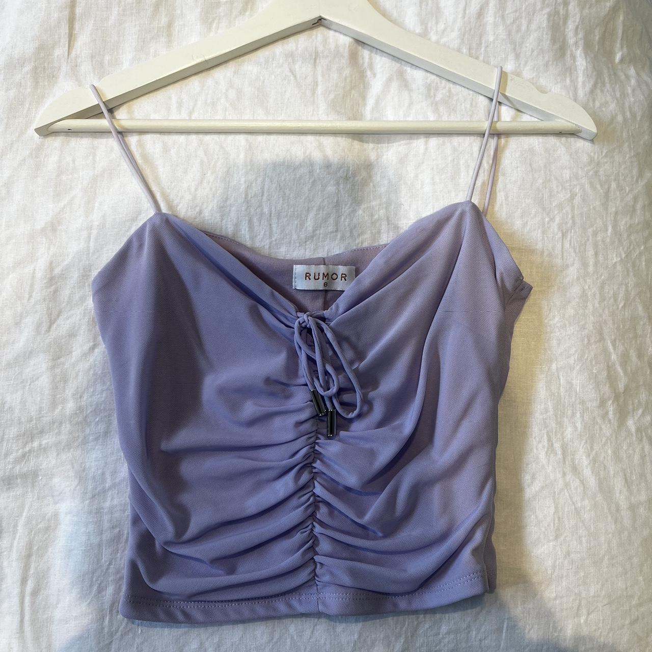 Rumor Purple Top Super Flattering Size S (would - Depop