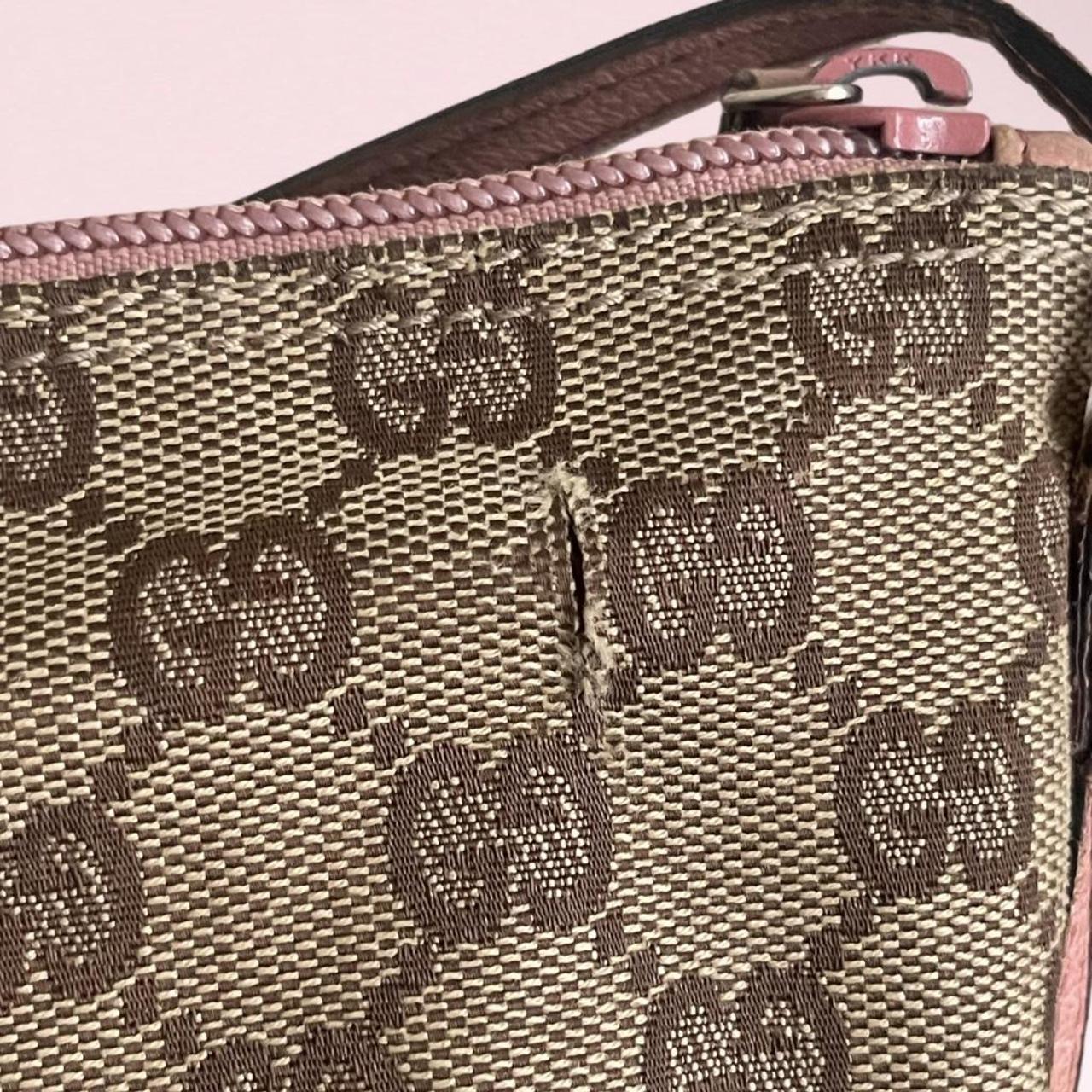 Authentic Gucci Boat Pochette GG Canvas Small purse - Depop