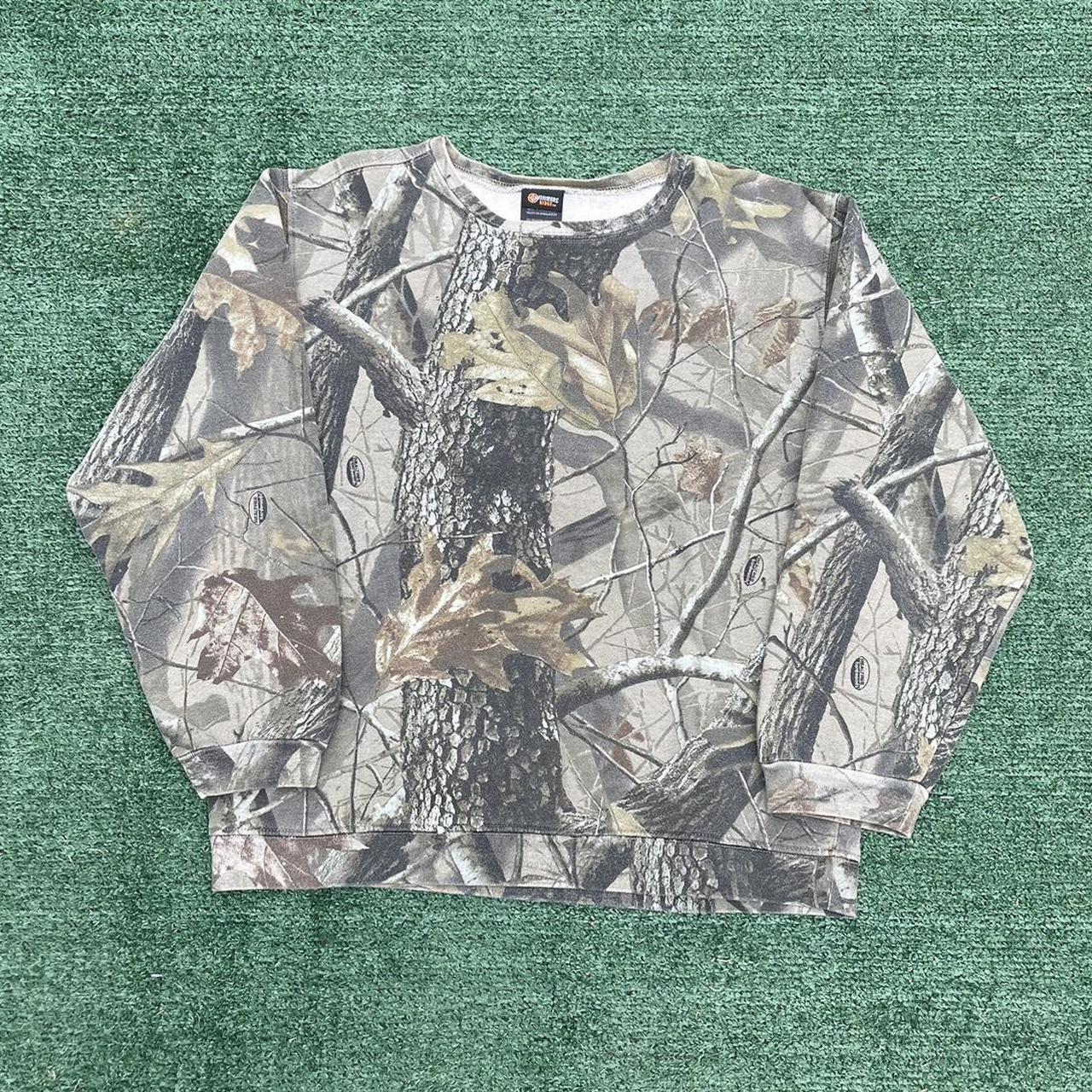 Vintage Outfitters Ridge Camo Crewneck Like New... - Depop