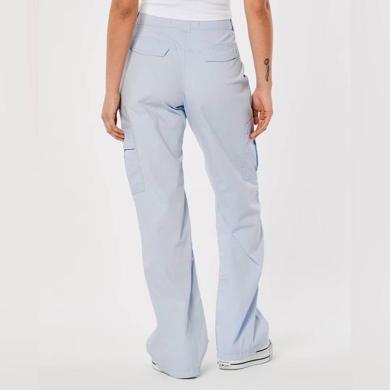 Women's High-Rise Poplin Baggy Cargo Pants