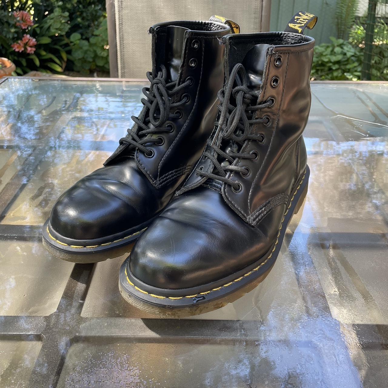 UK8 1460 Doc Martens. Worn sparingly before | Depop UK8 1460 Doc Martens. Worn sparingly before | Depop