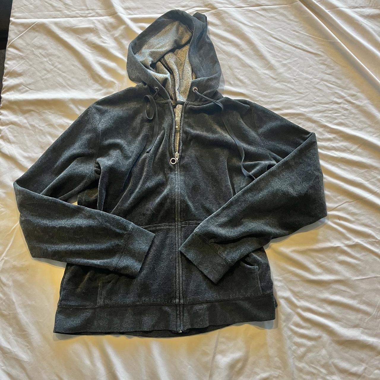 cute y2k velour tracksuit top ! size Large ! #y2k... - Depop