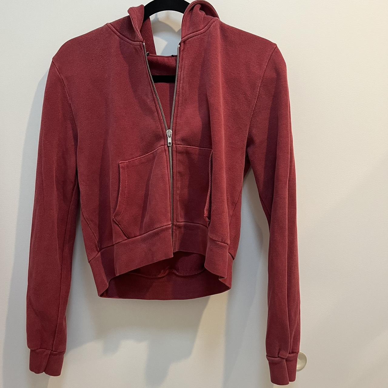 Brandy Melville Zip Up Cropped Jacket Depop