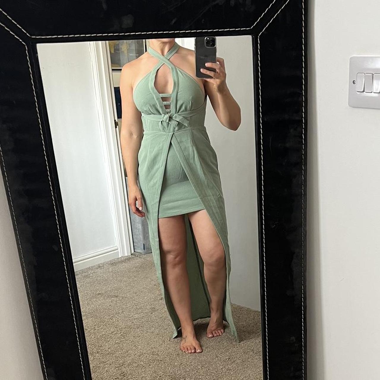 Sabo Skirt Women's Green Dress Depop