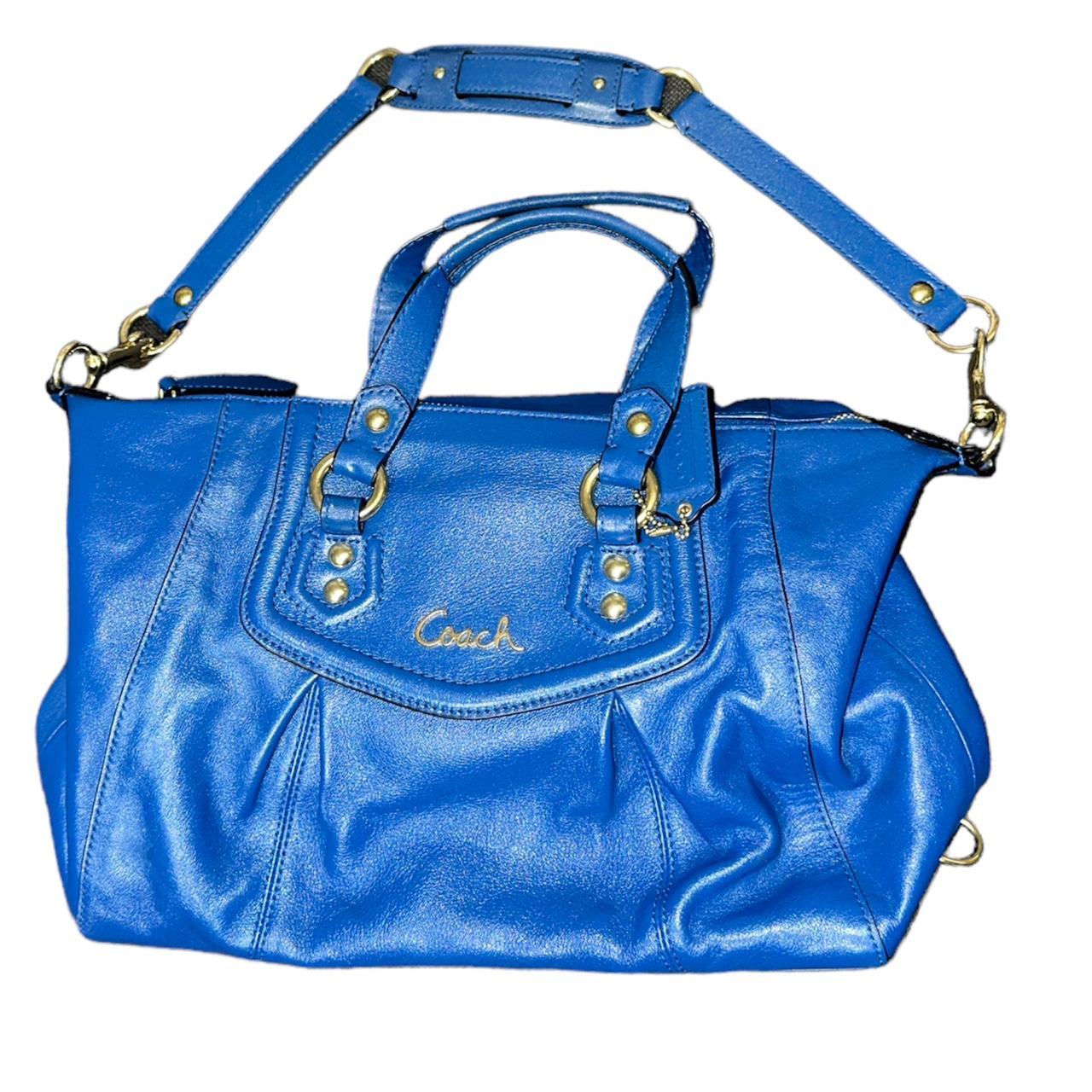 Coach blue satchel online