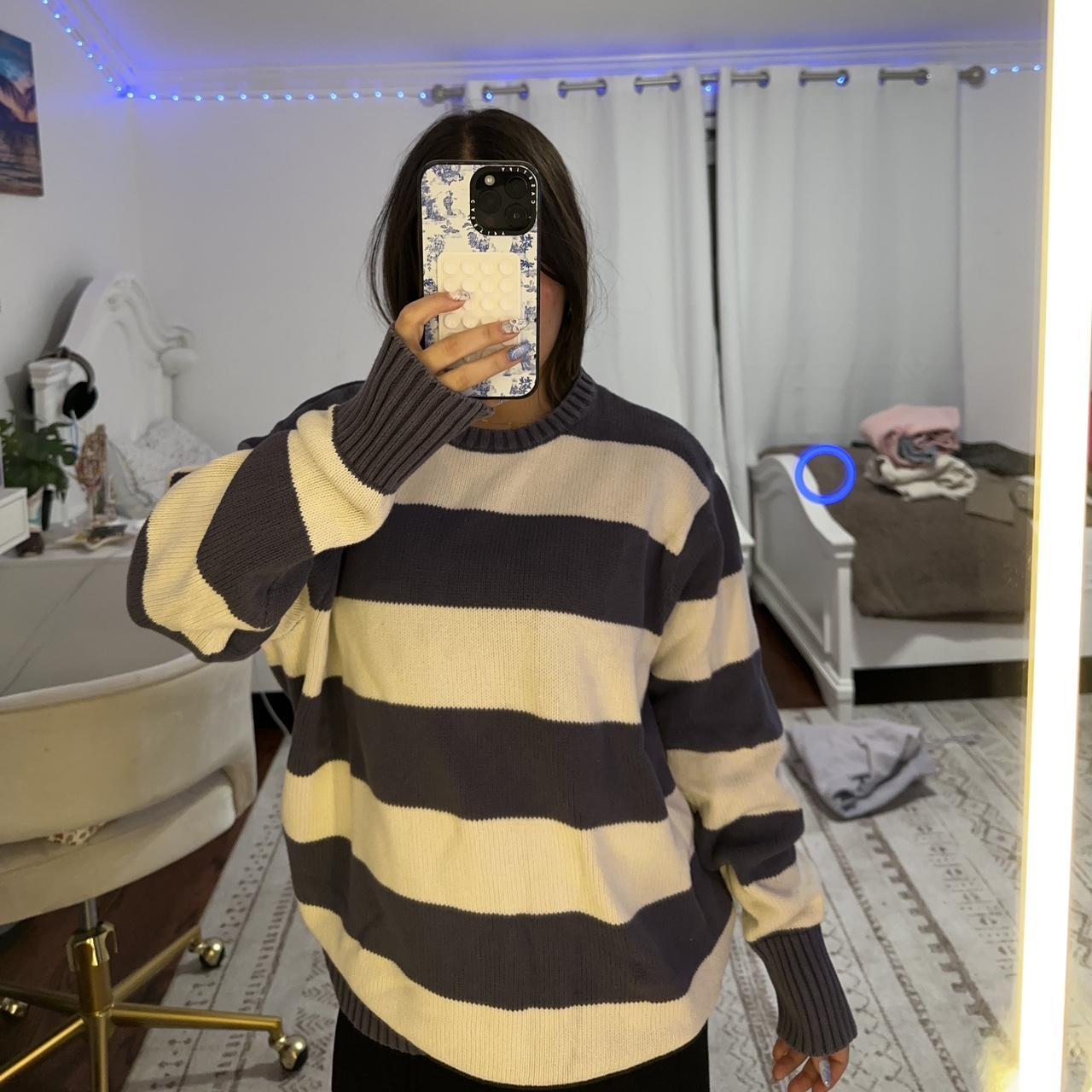 Brandy Melville Striped Sweater One Size Depop