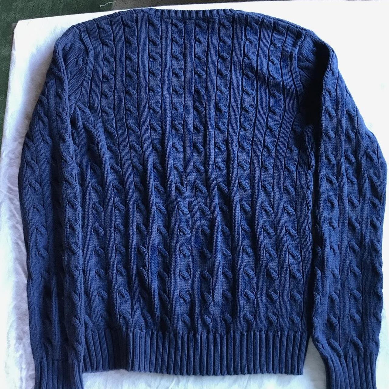 navy blue ralph lauren sweater ! in great... - Depop