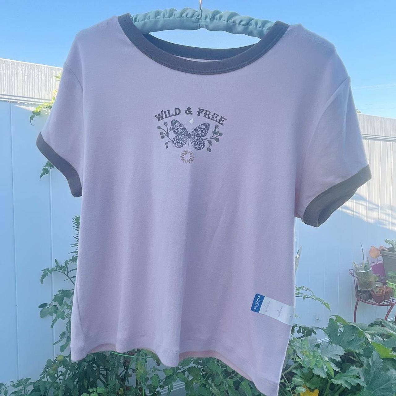 🎀 Pretty Pink Baby Tee Featuring a cool graphic with... - Depop