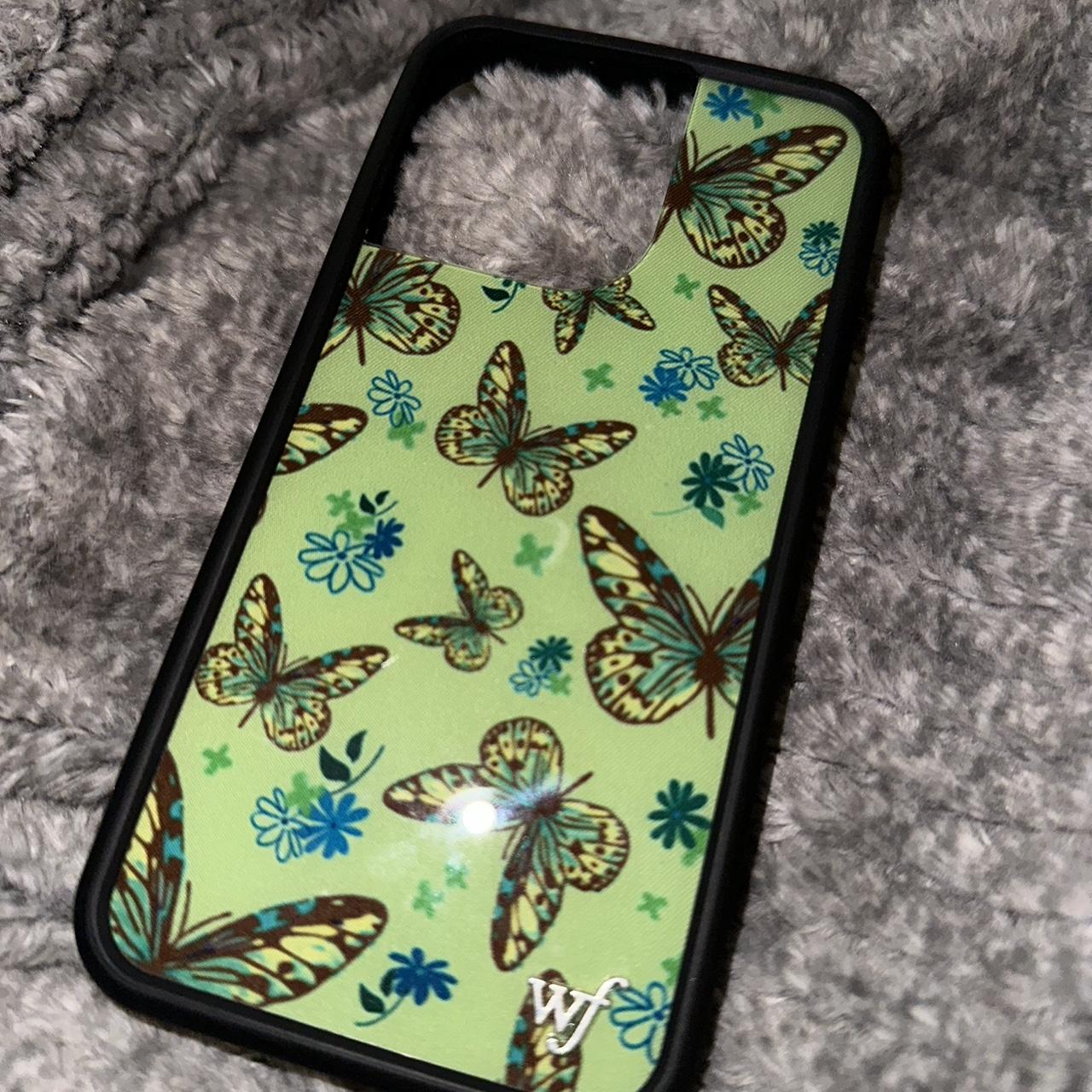 💚 Sage Butterfly Wildflower Case Fits iPhone 13... Depop
