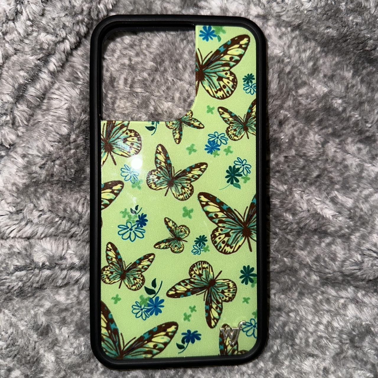 💚 Sage Butterfly Wildflower Case Fits iPhone 13... Depop