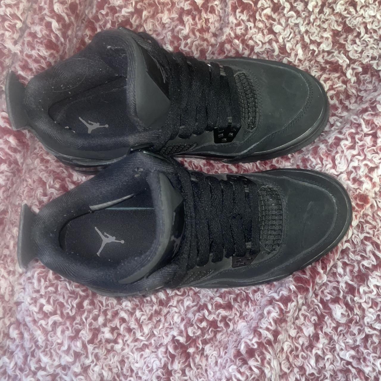 Jordan 4 “BLACK CAT” Size: US: 6.5Y UK: 6 EUR:... - Depop