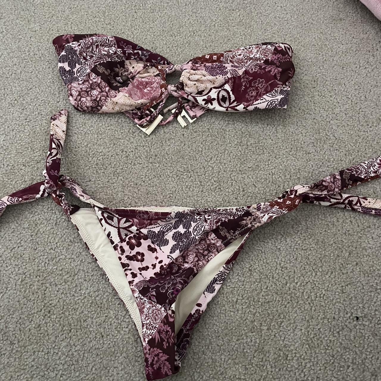 Tiger lily bikini set worth over $120 together... - Depop