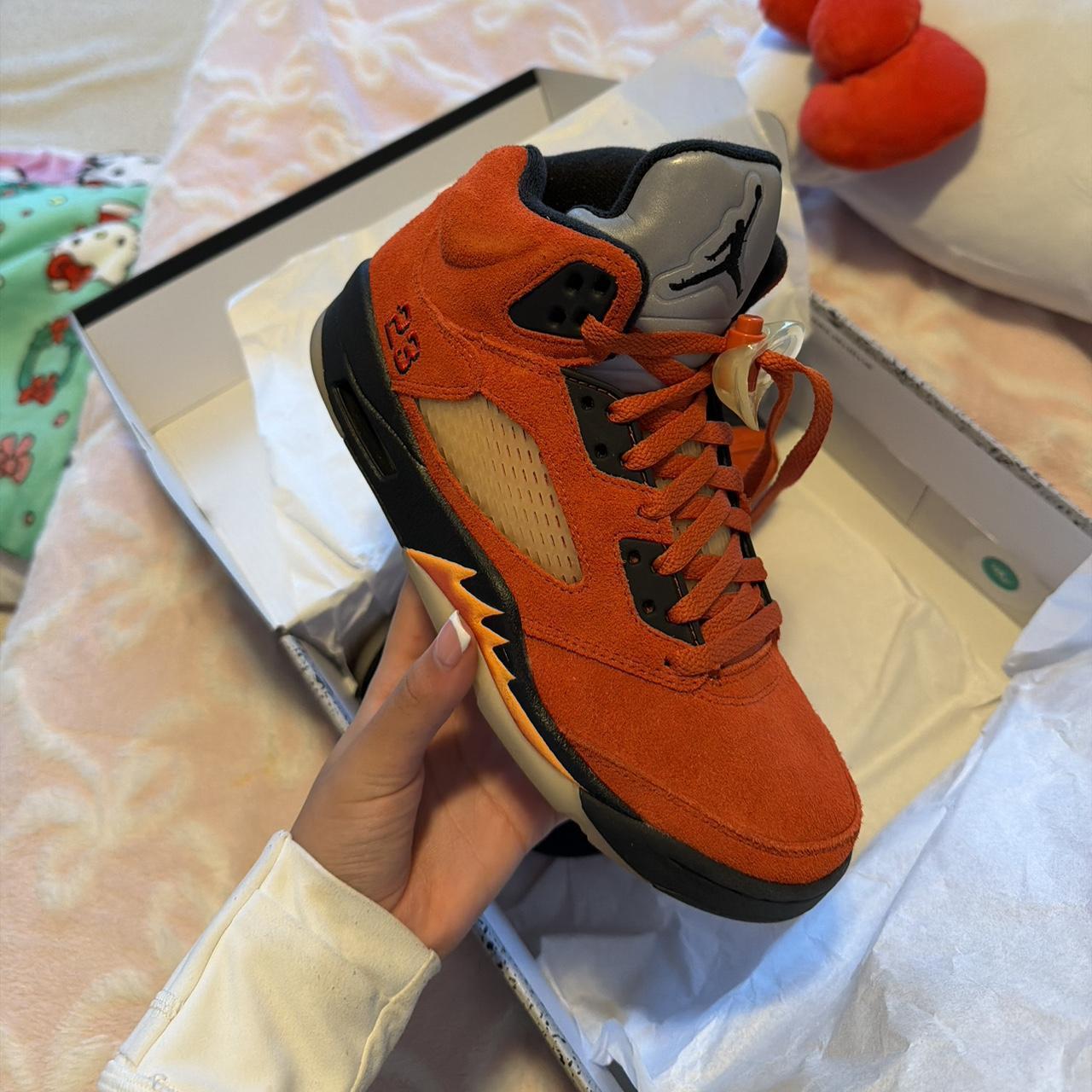orange jordans for men